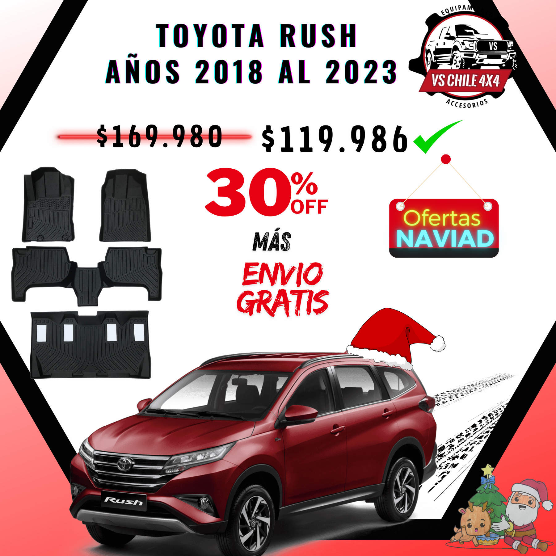 Pisos Calce Perfecto TOYOTA RUSH 2018-2023