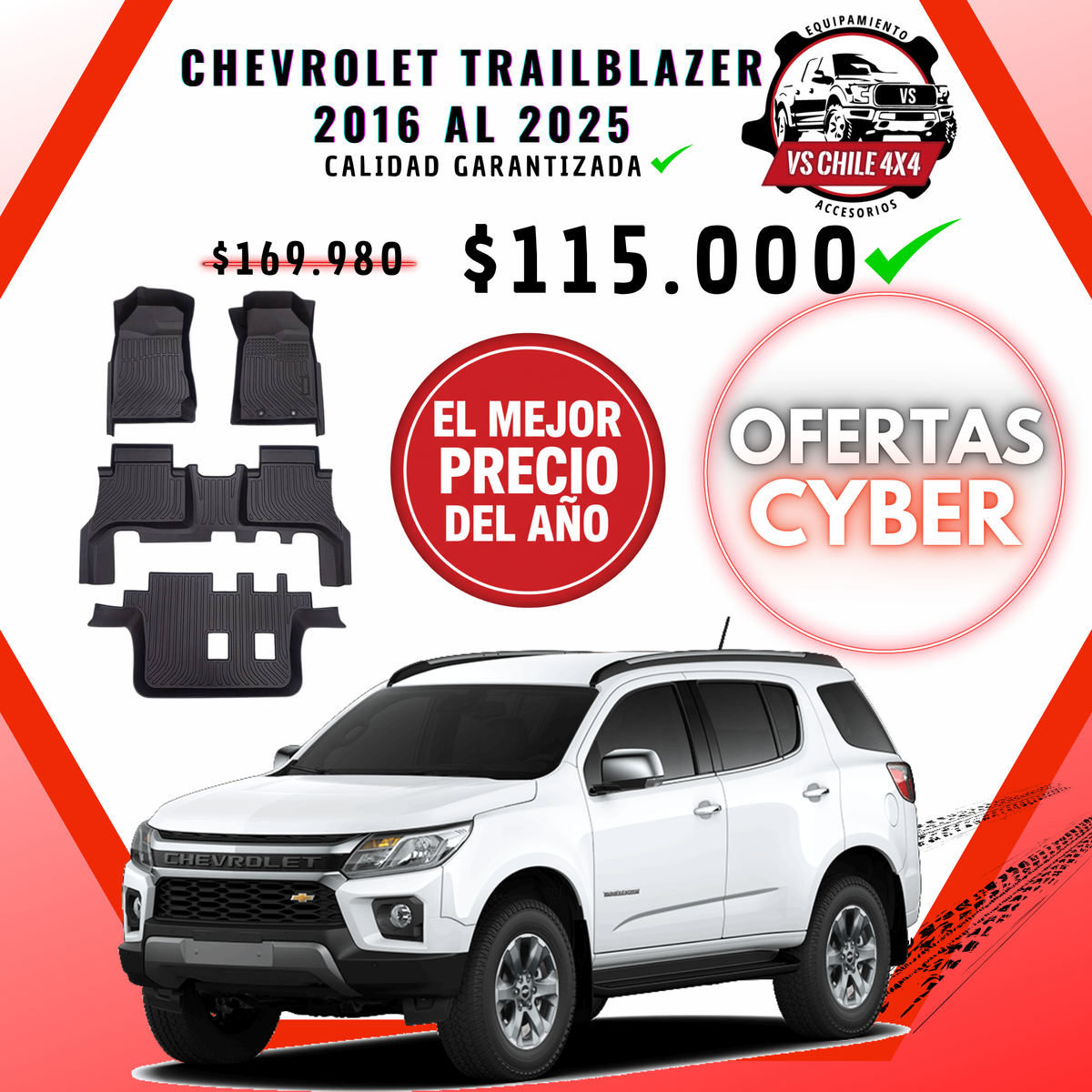 CHEVROLET TRAILBLAZER AÑOS 2016 AL 2025
