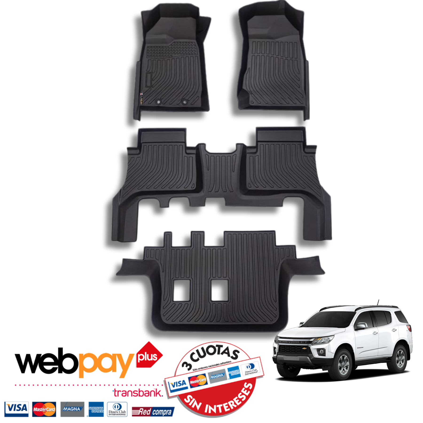 Pisos Calce Perfecto CHEVROLET TRAILBLAZER años 2016 al 2025