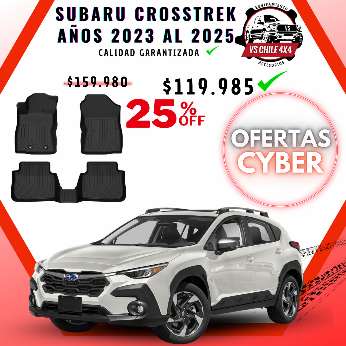 Pisos Calce Perfecto SUBARU CROSSTREK 2023-2025