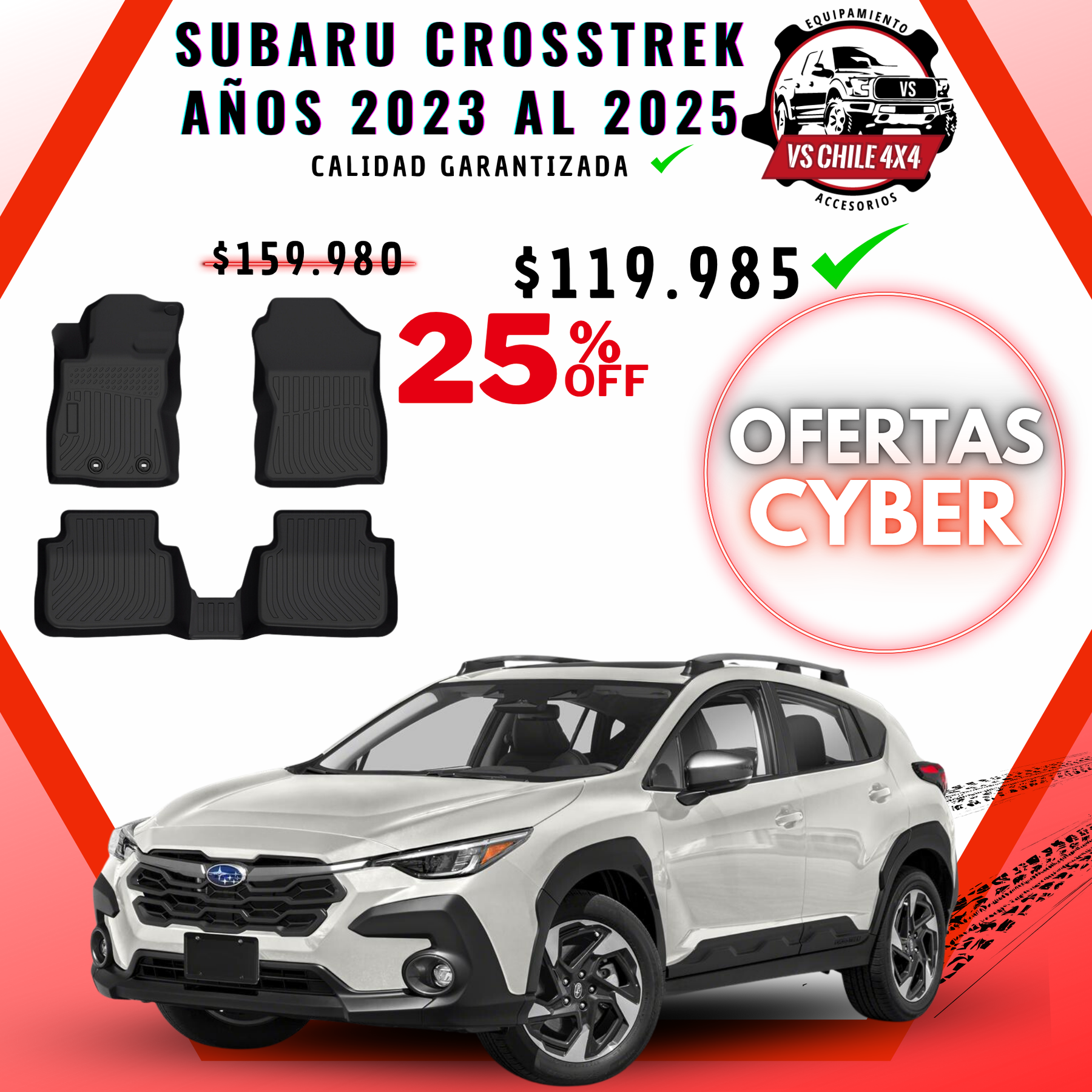 Pisos Calce Perfecto SUBARU CROSSTREK 2023-2025