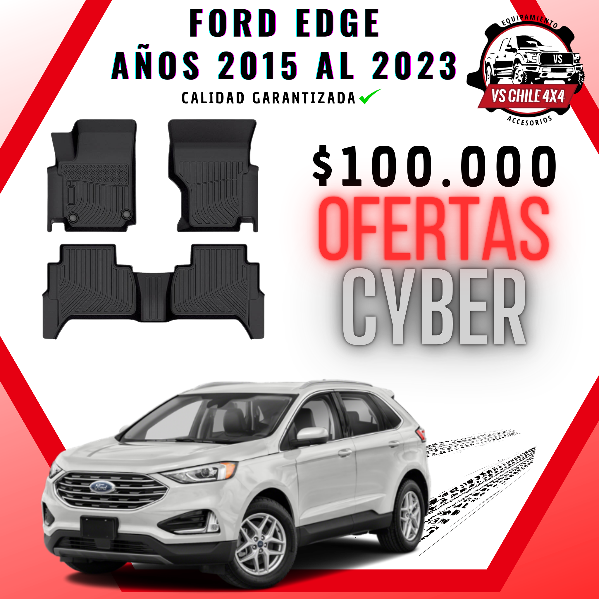 Pisos Calce Perfecto Ford Edge (2015 - 2023)