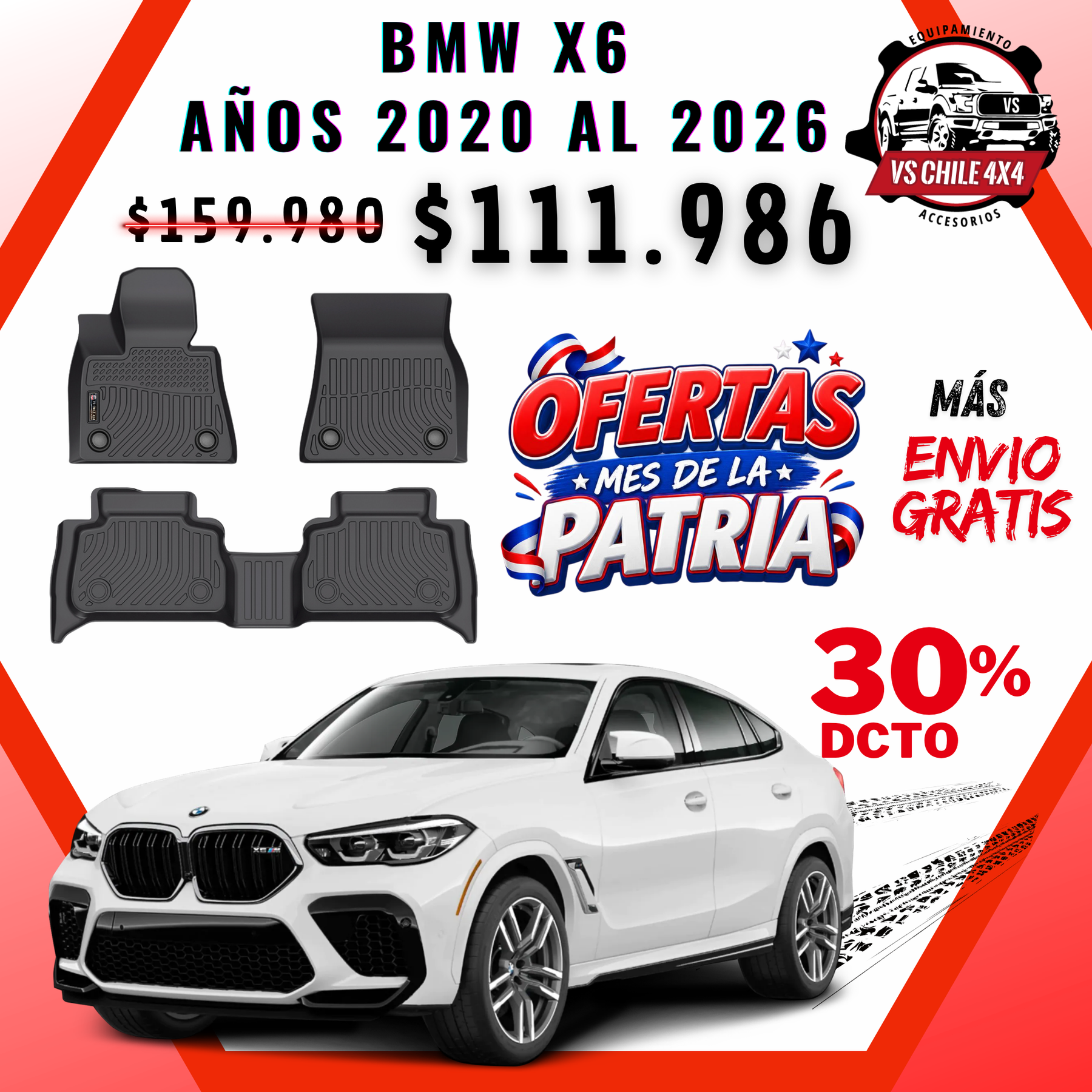 Pisos Calce Perfecto BMW X6 (2020 - 2026)