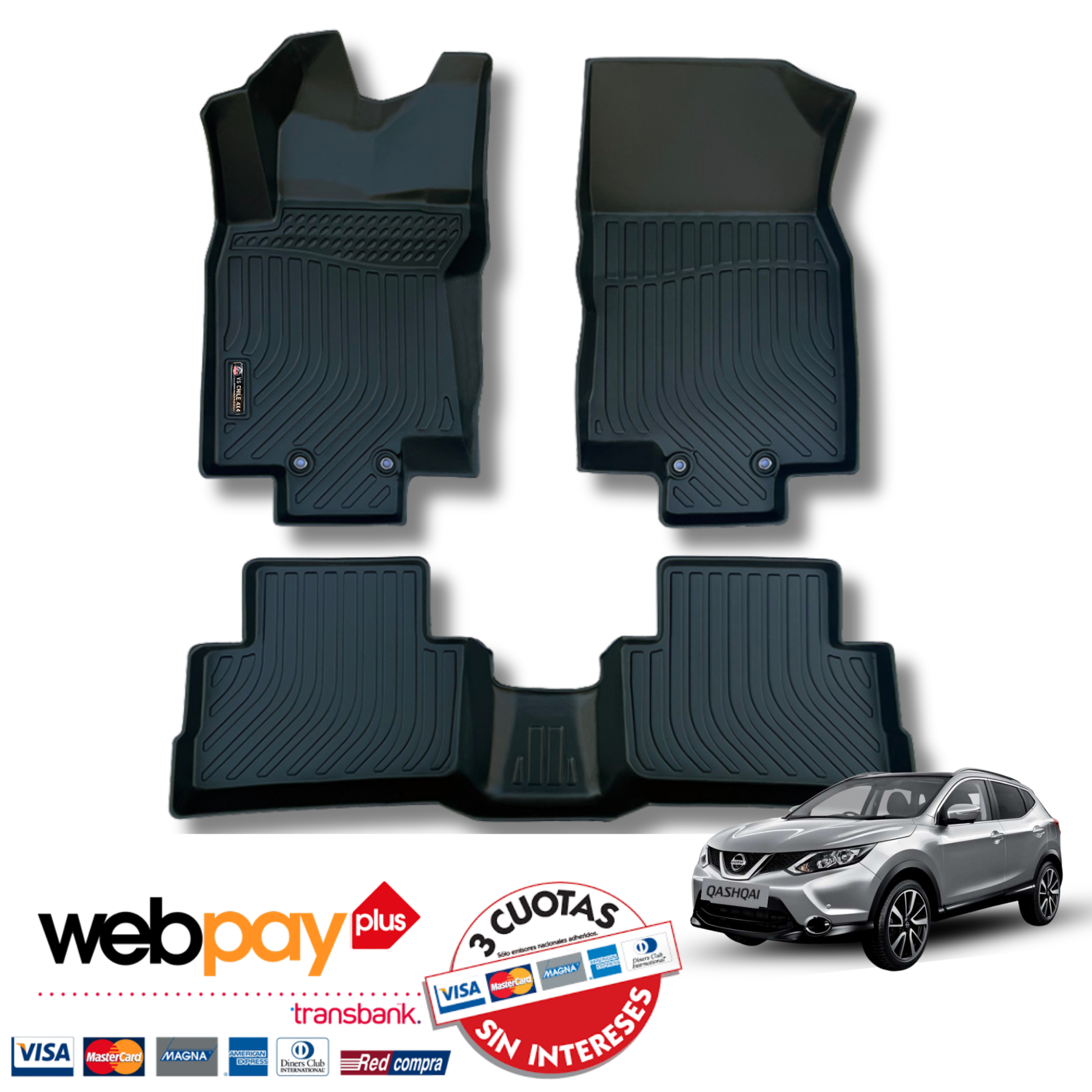Pisos Calce Perfecto NISSAN QASHQAI   años 2017 al 2021