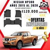 Pisos Calce Perfecto NISSAN NP300 años 2015 al 2020