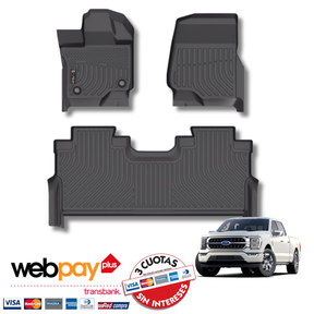 Pisos Calce Perfecto Ford F150 2021 al 2025 (LARIAT SPORT, LUXURY, PLATINUM)