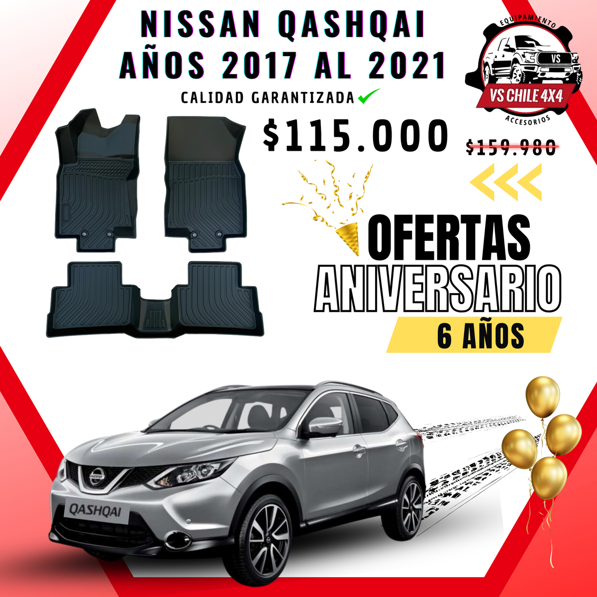 Pisos Calce Perfecto NISSAN QASHQAI   años 2017 al 2021