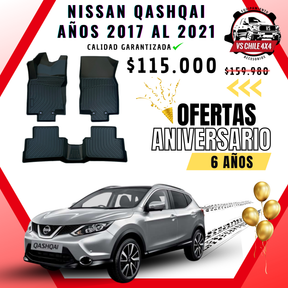 Pisos Calce Perfecto NISSAN QASHQAI   años 2017 al 2021