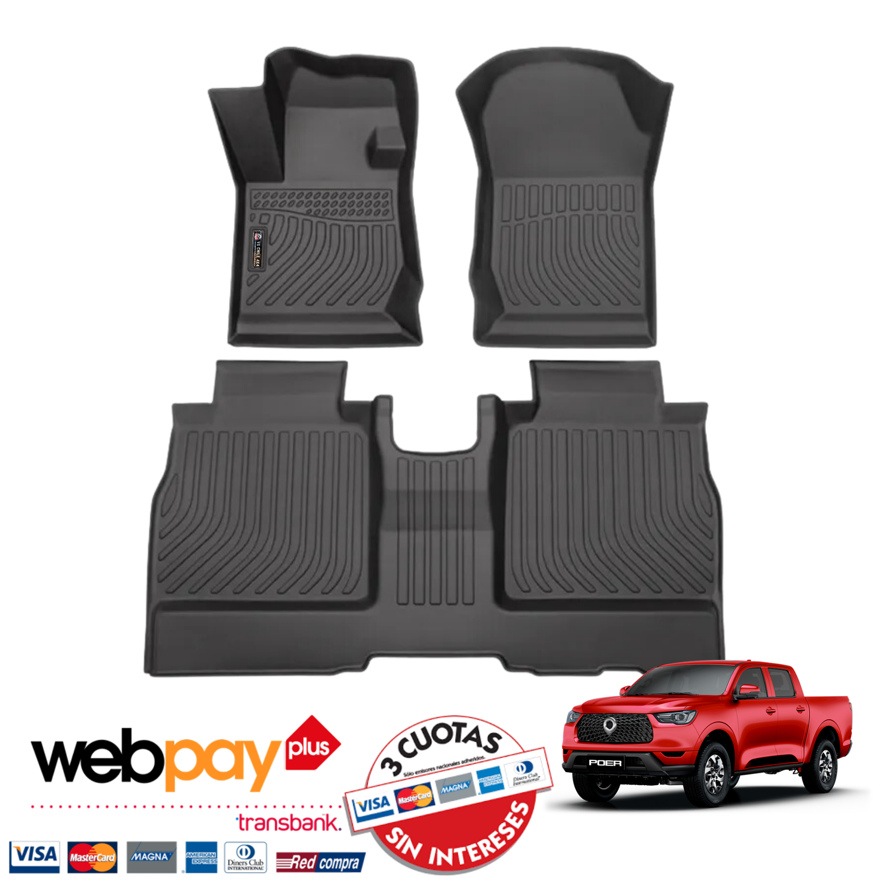 Pisos calce perfecto Great Wall Poer Transmisión Mecánica AÑOS 2019 AL 2025