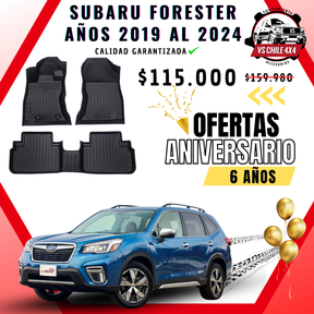Pisos Calce Perfecto Subaru Forester Años 2019 Al 2024