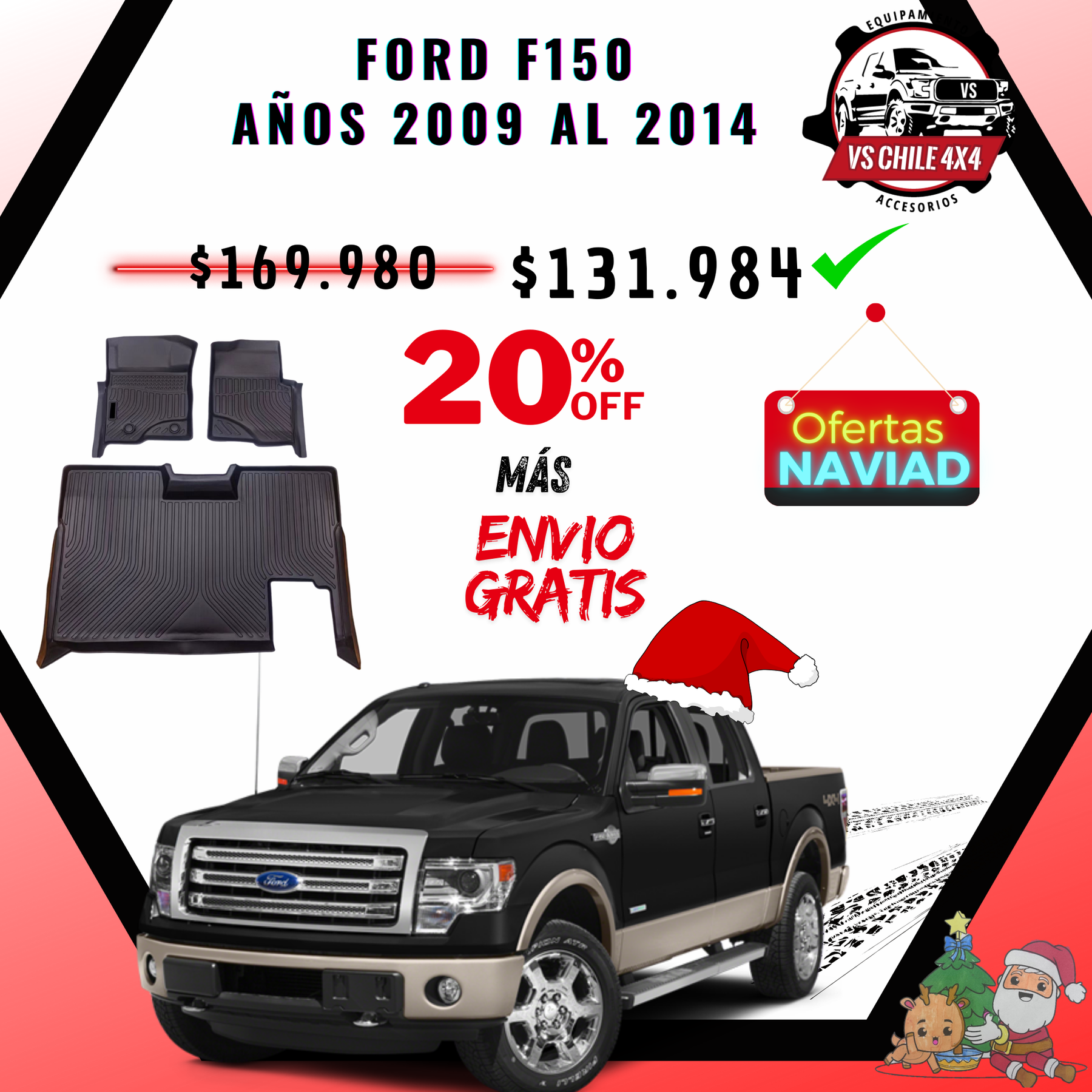 Pisos Calce Perfecto Camioneta para FORD F150 F 150 años 2009 al 2014