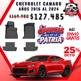 Pisos Calce Perfecto Chevrolet Camaro años 2016 al 2024