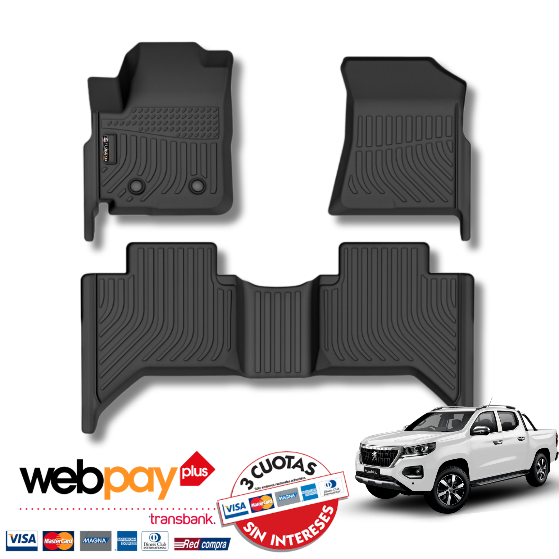 Pisos Calce Perfecto Peugeot Landtrek años 2021 al 2025