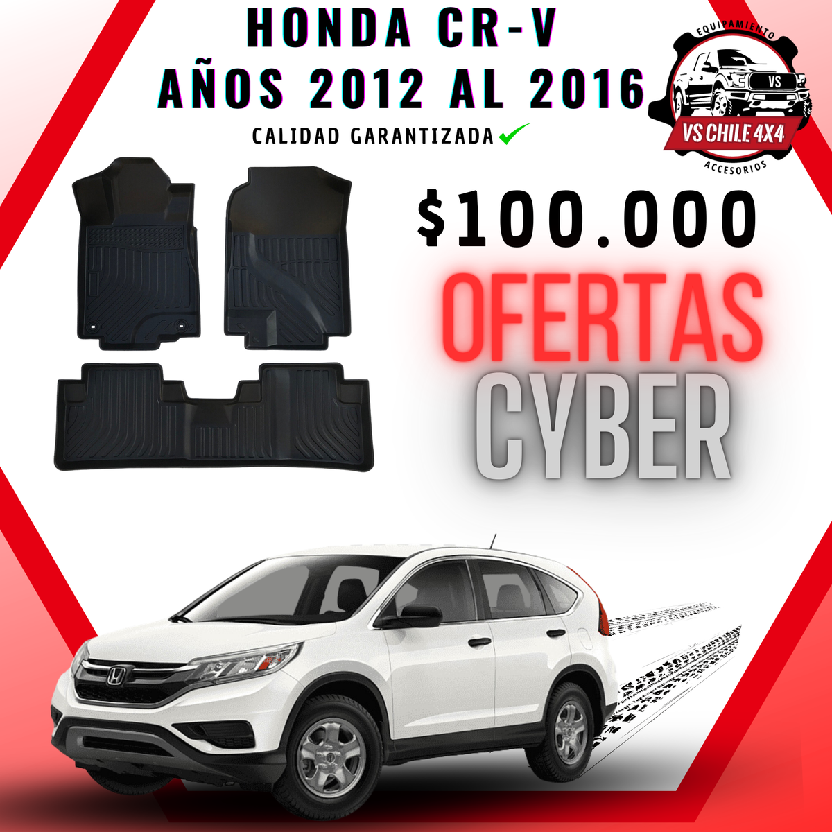 Pisos Calce Perfecto HONDA CRV CR-V años 2012 al 2016
