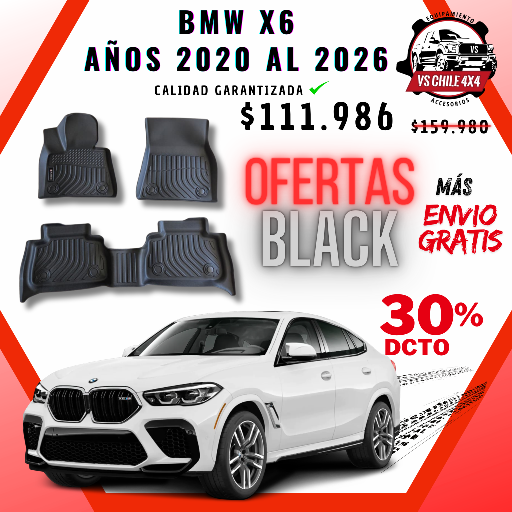 Pisos Calce Perfecto BMW X6 (2020 - 2026)