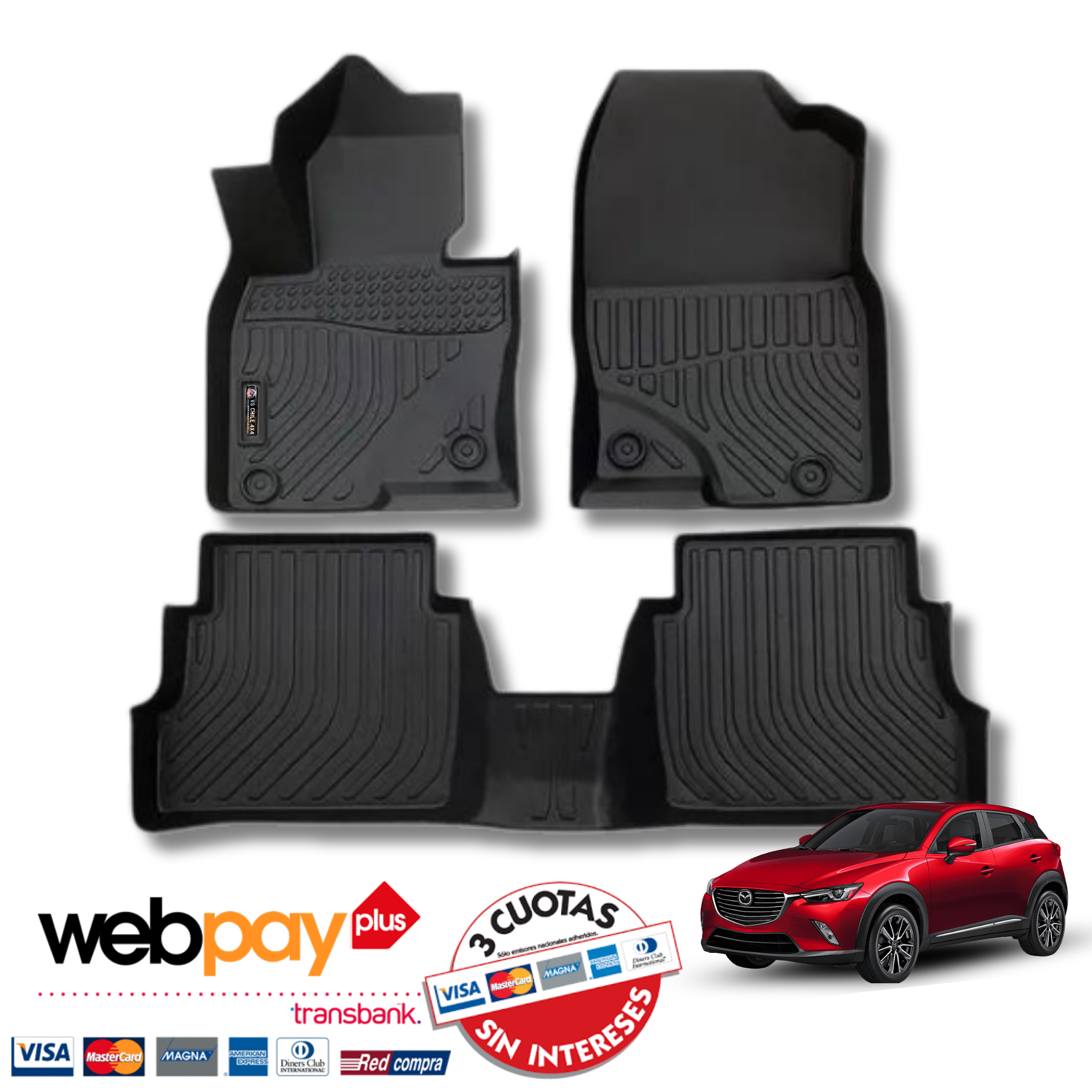 Pisos Calce Perfecto MAZDA CX-3 años 2017 al 2025