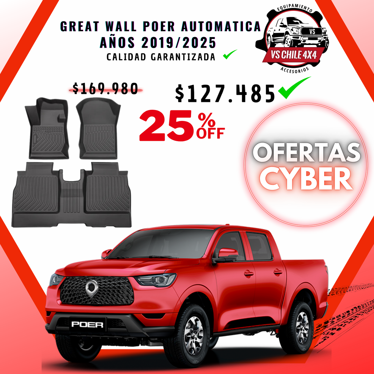 Pisos Calce Perfecto GREAT WALL POER AUTOMATICA años 2019 al 2025