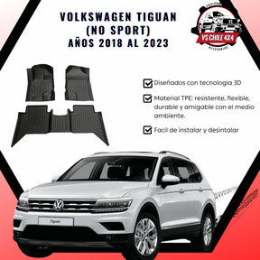 Pisos Calce Perfecto VOLKSWAGEN TIGUAN años 2018 al 2023 (No Sport)