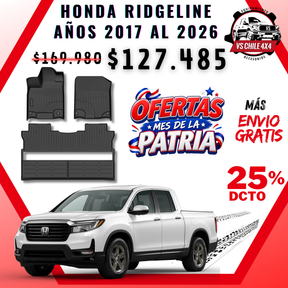 Pisos Calce Perfecto Honda Ridgeline (2017 - 2026)