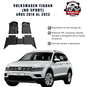 Pisos Calce Perfecto VOLKSWAGEN TIGUAN años 2018 al 2023 (No Sport)