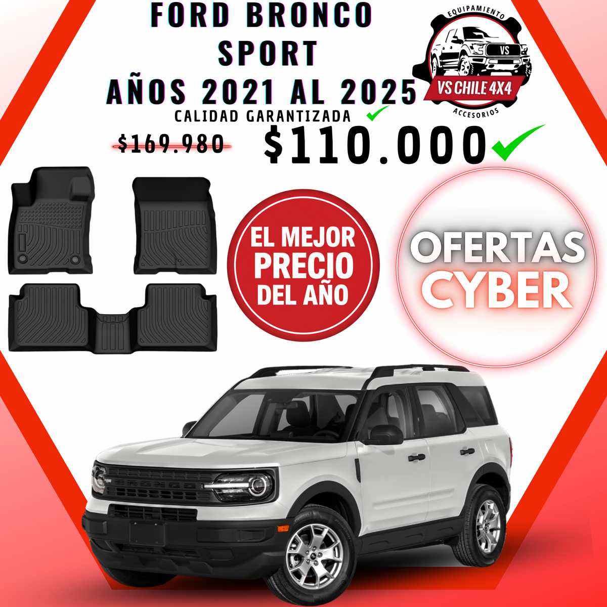 Pisos Calce Perfecto Ford Bronco Sport
