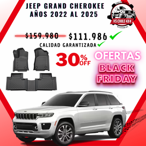 Pisos de Calce Perfecto para Jeep Grand Cherokee 2022 a 2025 (2 Filas)