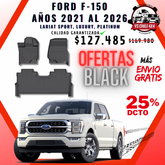 Pisos Calce Perfecto Ford F150 2021 al 2026 (LARIAT SPORT, LUXURY, PLATINUM)