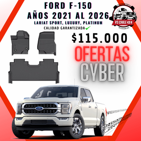 Pisos Calce Perfecto Ford F150 2021 al 2026 (LARIAT SPORT, LUXURY, PLATINUM)