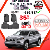Pisos Calce Perfecto JEEP CHEROKEE años 2015 al 2020 NO COMPATIBLE PARA GRAND CHEROKEE