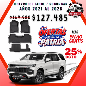 Pisos Calce Perfecto Chevrolet Tahoe / SUBURBAN años 2021 - 2026