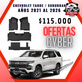 Pisos Calce Perfecto Chevrolet Tahoe / SUBURBAN años 2021 - 2026