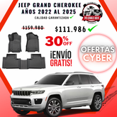 Pisos de Calce Perfecto para Jeep Grand Cherokee 2022 a 2025 (2 Filas)