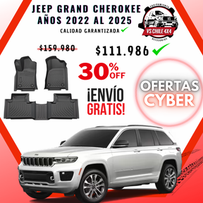 Pisos de Calce Perfecto para Jeep Grand Cherokee 2022 a 2025 (2 Filas)