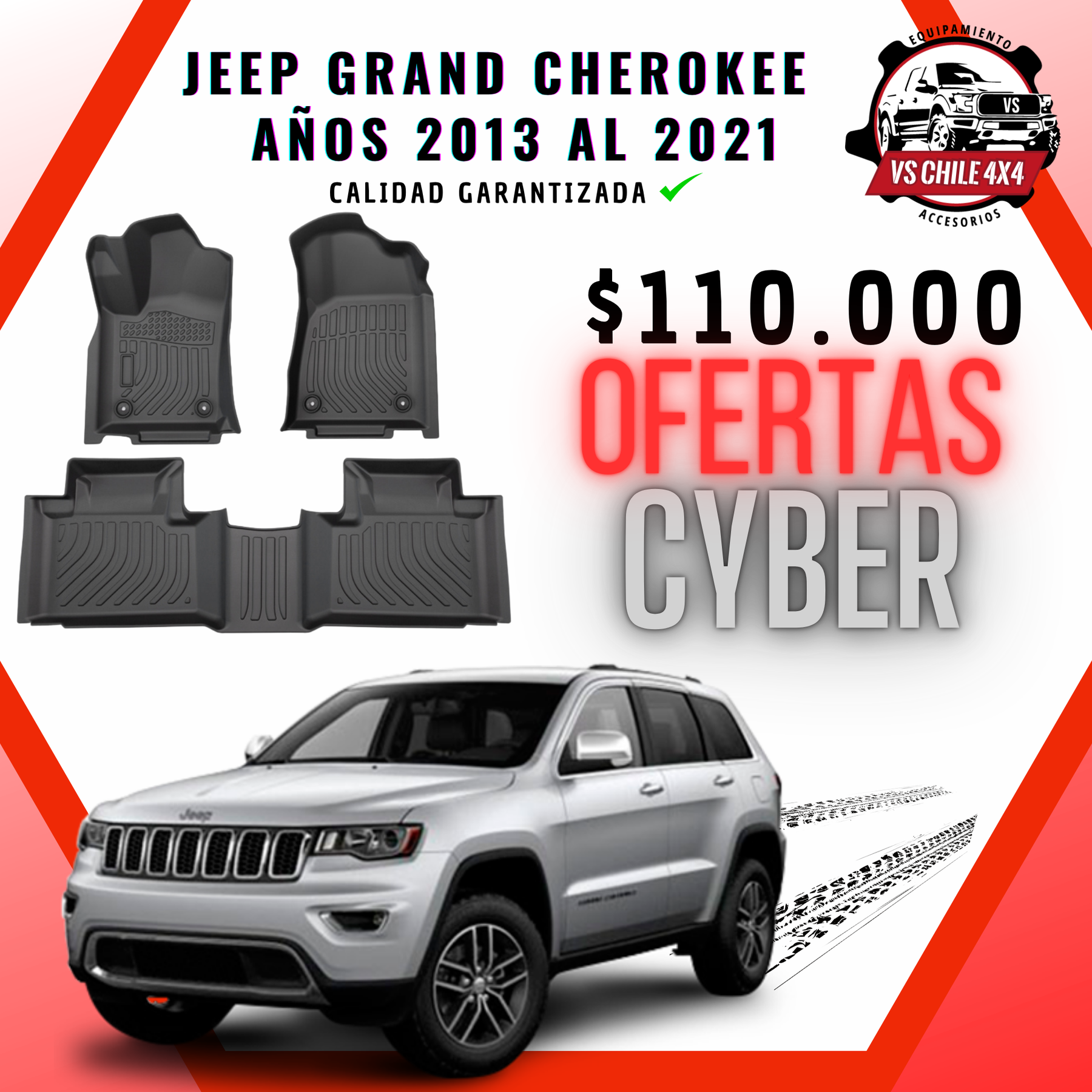 Pisos Calce Perfecto Jeep Grand Cherokee (2013 - 2021)