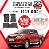 PISOS CALCE PERFECTO TOYOTA HILUX VIGO 2009 AL 2015
