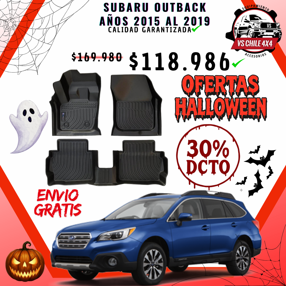 Pisos Calce Perfecto Subaru Outback 2015 al 2019