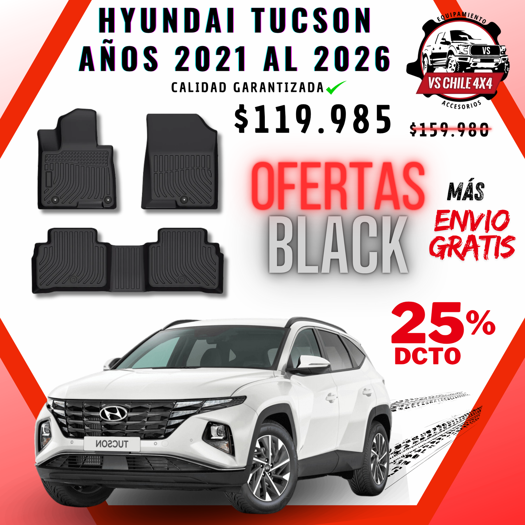 Pisos Calce Perfecto Hyundai Tucson 2021 al 2026