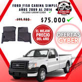 Pisos Calce Perfecto Ford F150 cabina simple  2009 - 2014