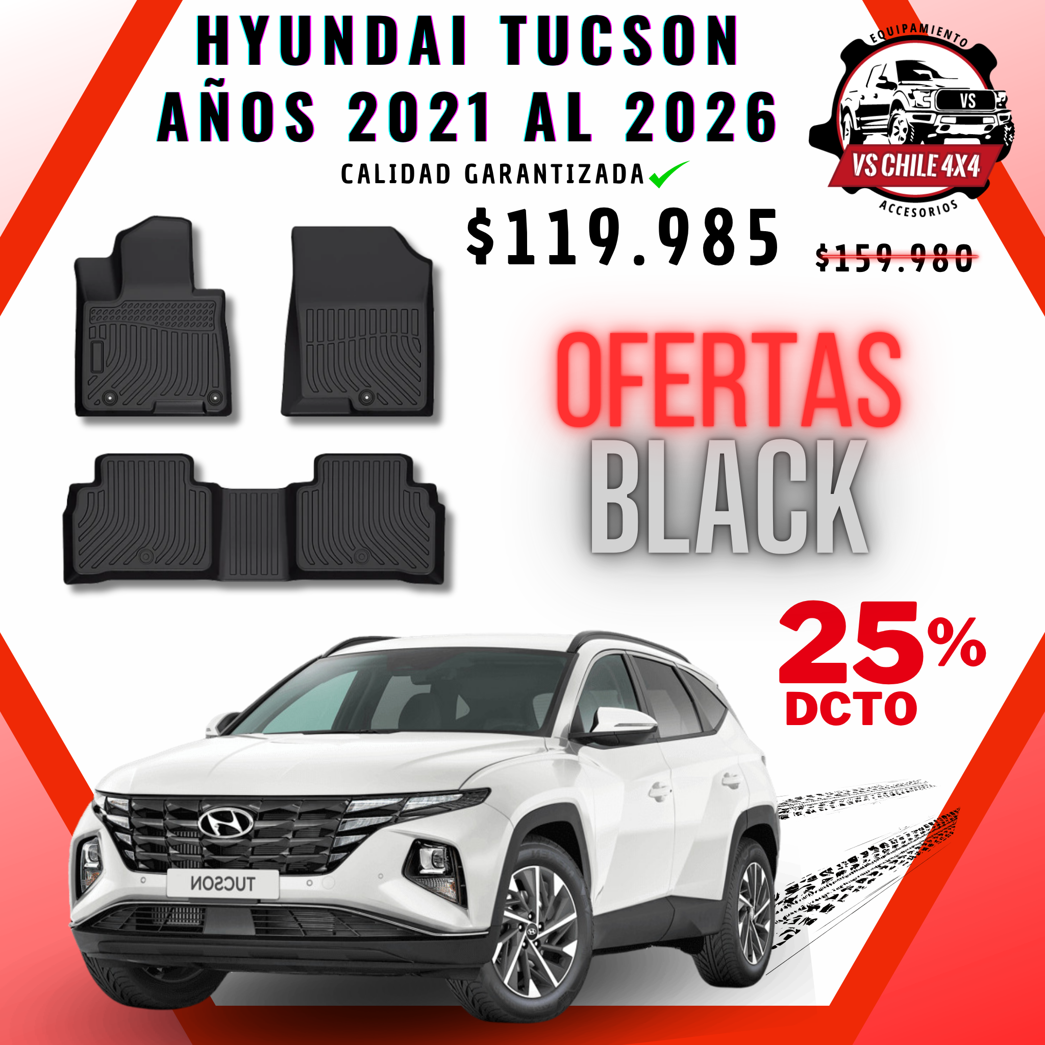 Pisos Calce Perfecto Hyundai Tucson 2021 al 2026