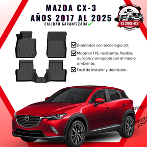 Pisos Calce Perfecto MAZDA CX-3 años 2017 al 2025