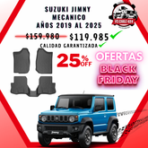 Pisos Calce Perfecto Suzuki Jimny Mecanico 3 Puertas 2019 al 2025