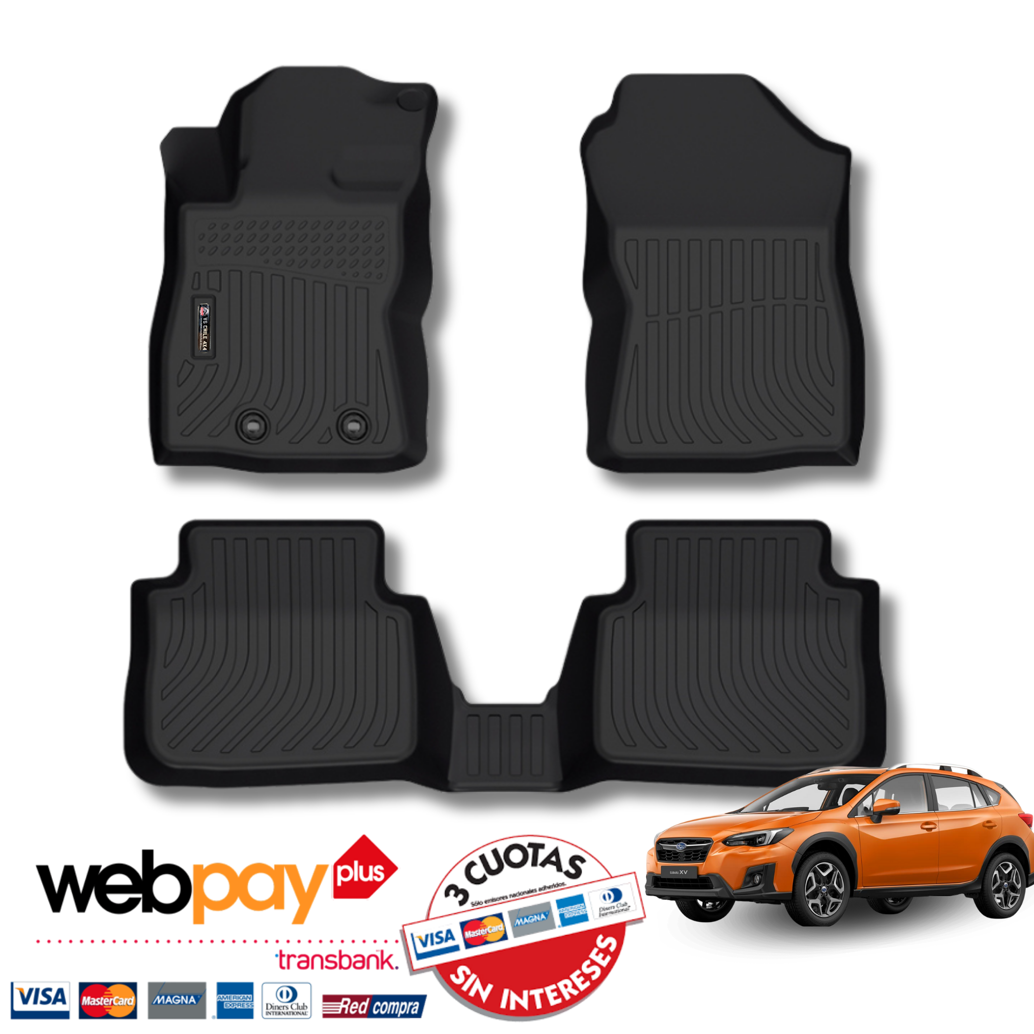 Pisos Calce Perfecto Subaru XV (2018 al 2023)