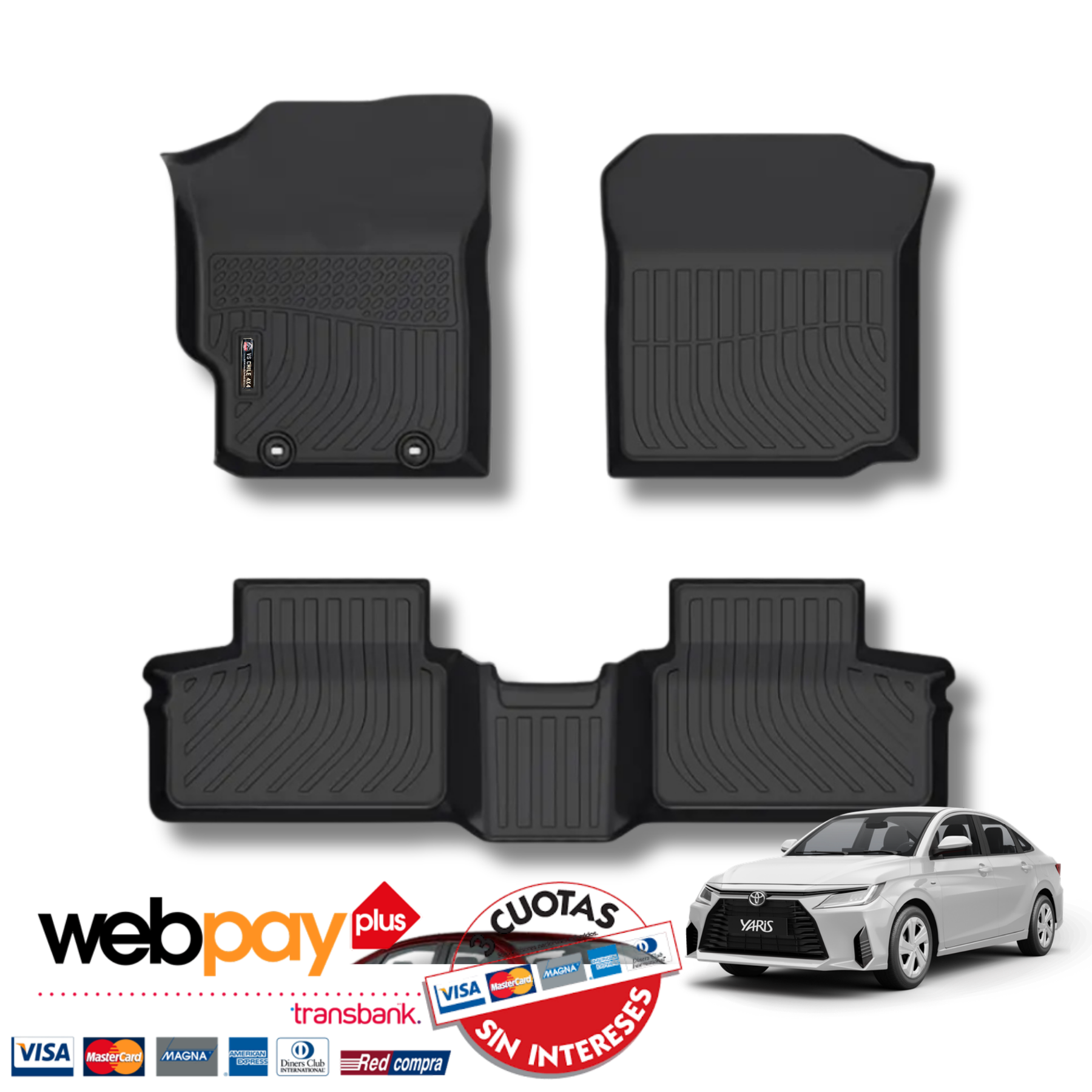 Pisos Calce Perfecto Toyota Yaris (2023 - 2026)