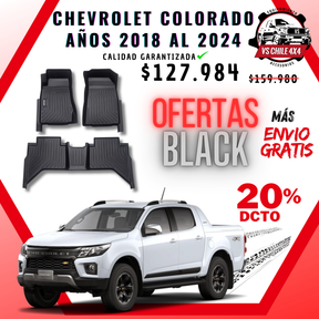 Pisos Calce Perfecto Chevrolet Colorado 2018 al 2024