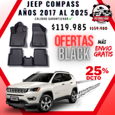 Pisos Calce Perfecto JEEP Compass 2017 al 2025