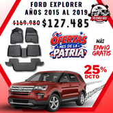 Pisos Calce Perfecto FORD EXPLORER años 2015 al 2019