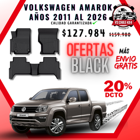 Pisos Calce Perfecto Volkswagen Amarok años 2011 al 2026
