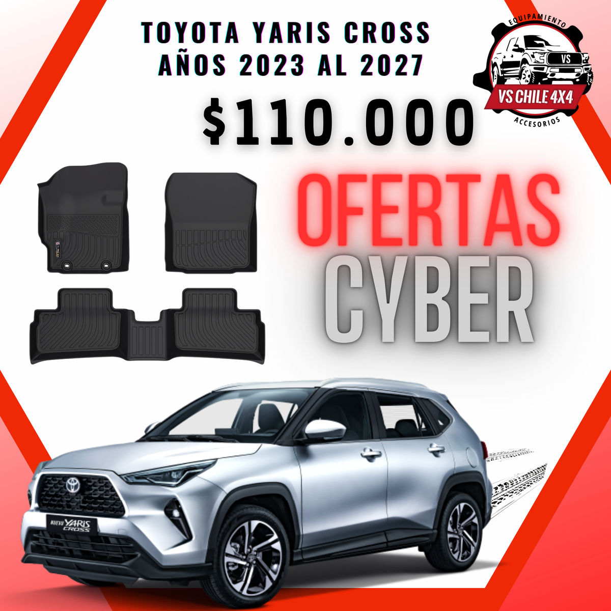 Pisos Calce Perfecto Toyota Yaris Cross (2023 - 2027)