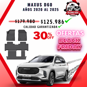 Pisos Calce Perfecto Maxus D60 SUV 3 Corridas (2019 - 2025)