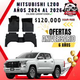 Pisos Calce Perfecto Mitsubishi L200 Doble Cabina (2024 - 2026)